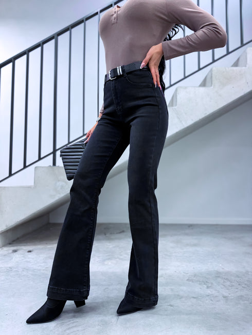 Džinsa bikses "SLAY THE STAGE T6267-6" - TUMŠI PELĒKAS