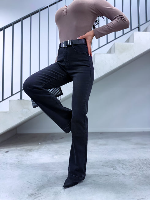 Džinsa bikses "SLAY THE STAGE T6267-6" - TUMŠI PELĒKAS