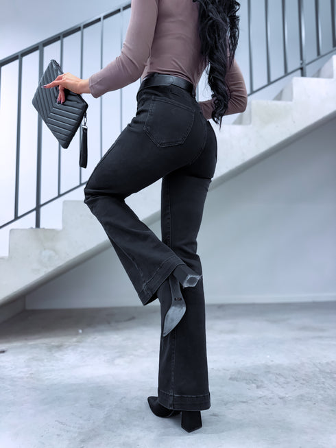 Džinsa bikses "SLAY THE STAGE T6267-6" - TUMŠI PELĒKAS