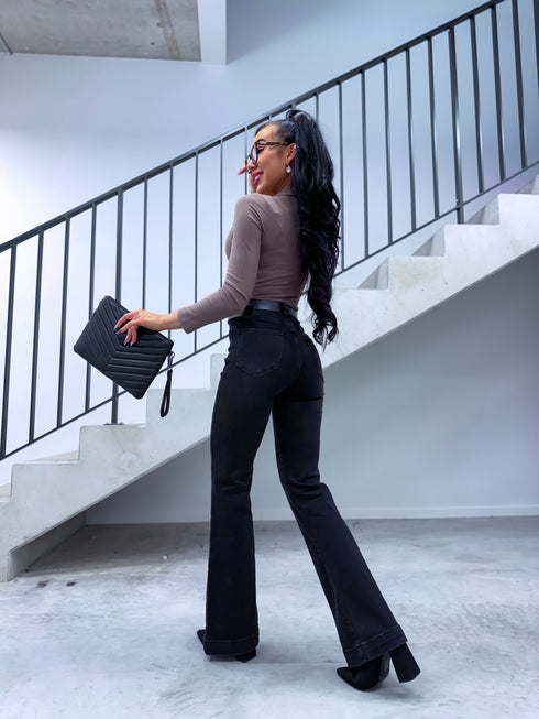 Džinsa bikses "SLAY THE STAGE T6267-6" - TUMŠI PELĒKAS