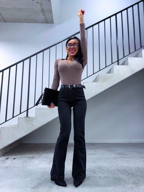 Džinsa bikses "SLAY THE STAGE T6267-6" - TUMŠI PELĒKAS