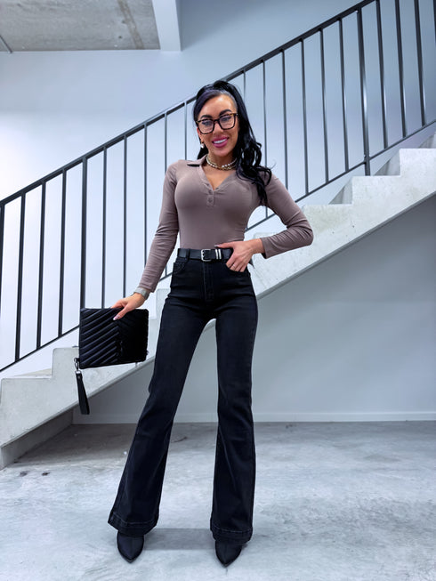 Džinsa bikses "SLAY THE STAGE T6267-6" - TUMŠI PELĒKAS