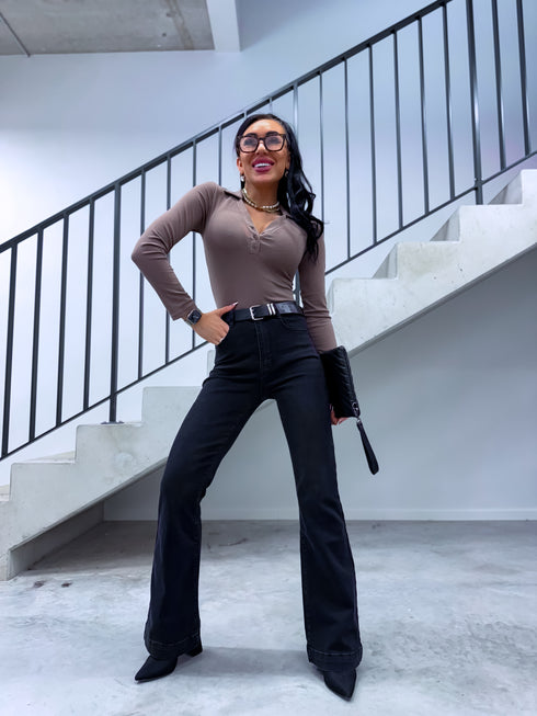 Džinsa bikses "SLAY THE STAGE T6267-6" - TUMŠI PELĒKAS