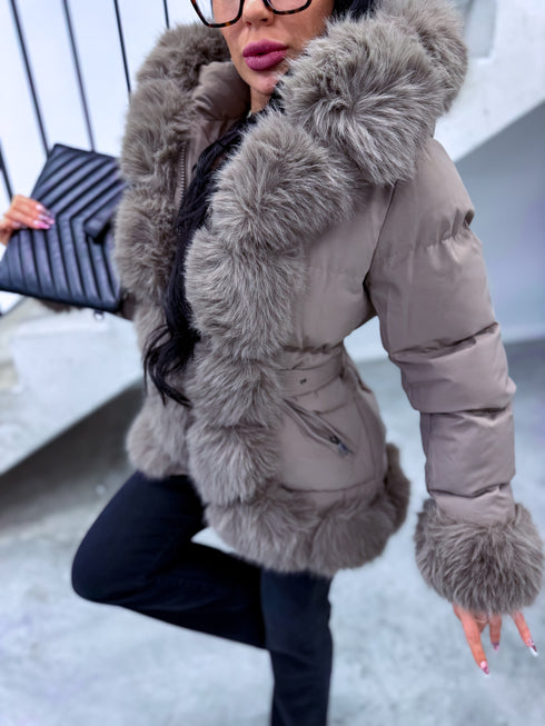 Short jacket "STREAK FC7607" - CAPPUCCINO