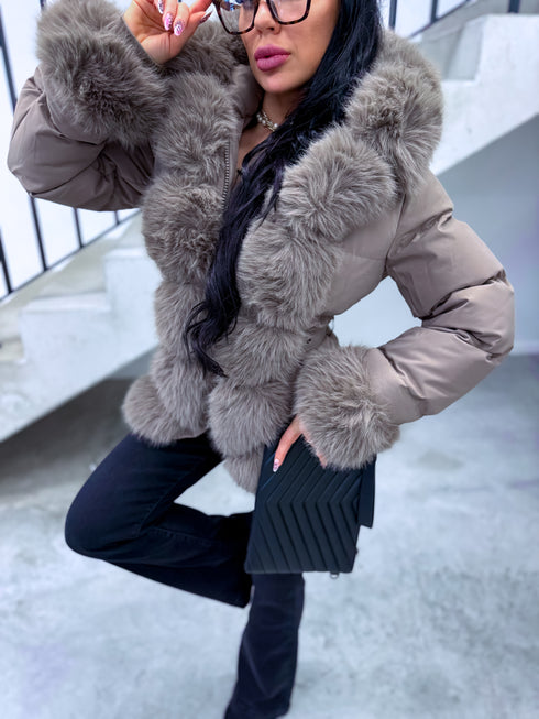 Short jacket "STREAK FC7607" - CAPPUCCINO