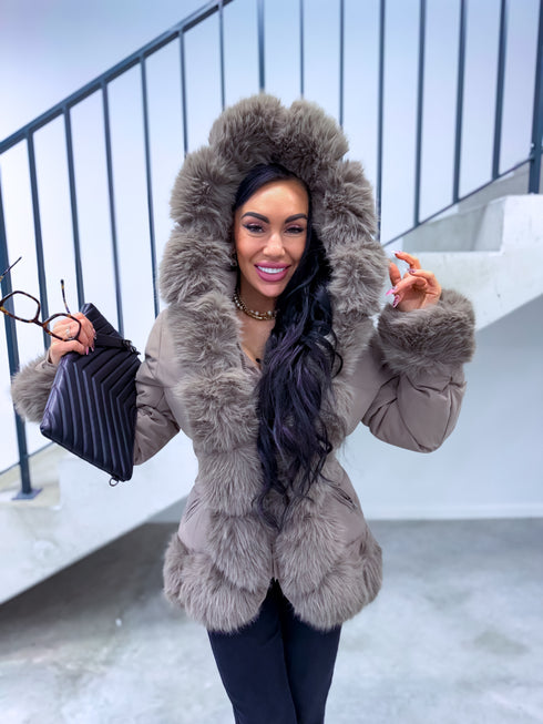 Short jacket "STREAK FC7607" - CAPPUCCINO