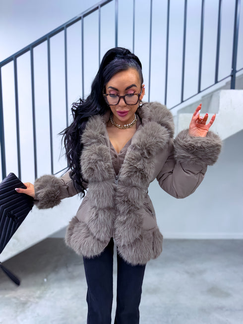 Short jacket "STREAK FC7607" - CAPPUCCINO