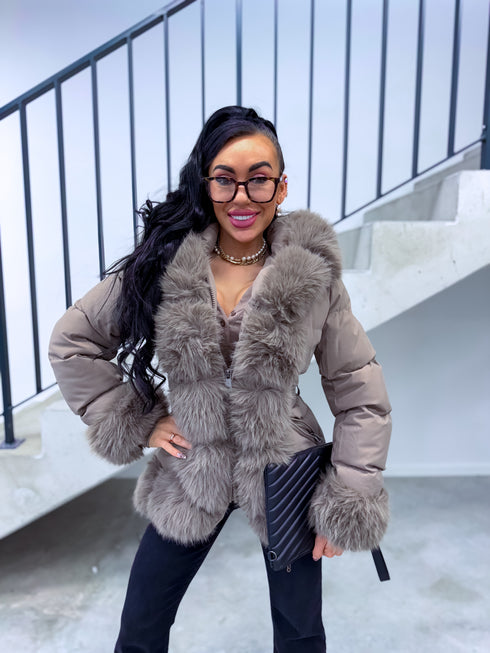 Short jacket "STREAK FC7607" - CAPPUCCINO