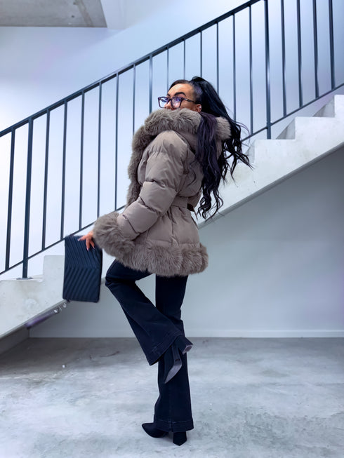 Short jacket "STREAK FC7607" - CAPPUCCINO