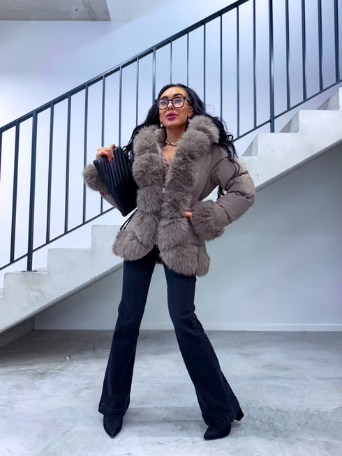 Short jacket "STREAK FC7607" - CAPPUCCINO