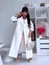 Lightweight Autumn Trench Coat - White