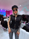 Kootud topp "DEVIL WEARS 5999W" - MUST