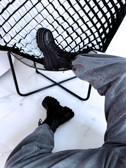 Šņorējami puszābaki "ART HOUSE RQ-57" - MELNI