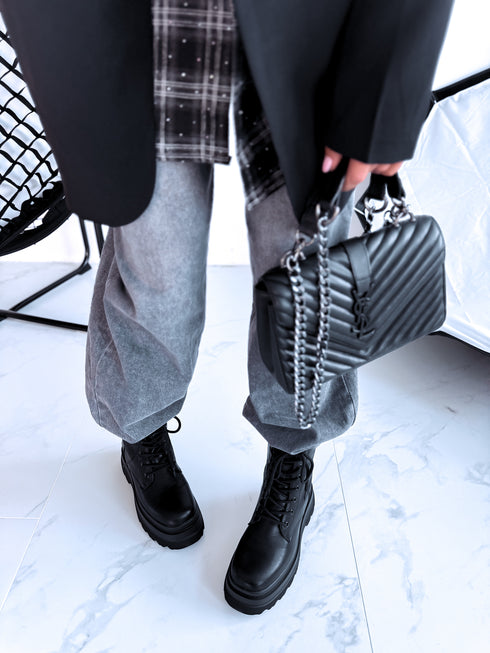 Šņorējami puszābaki "ART HOUSE RQ-57" - MELNI