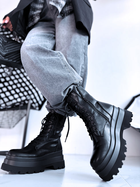 Šņorējami puszābaki "ART HOUSE RQ-57" - MELNI