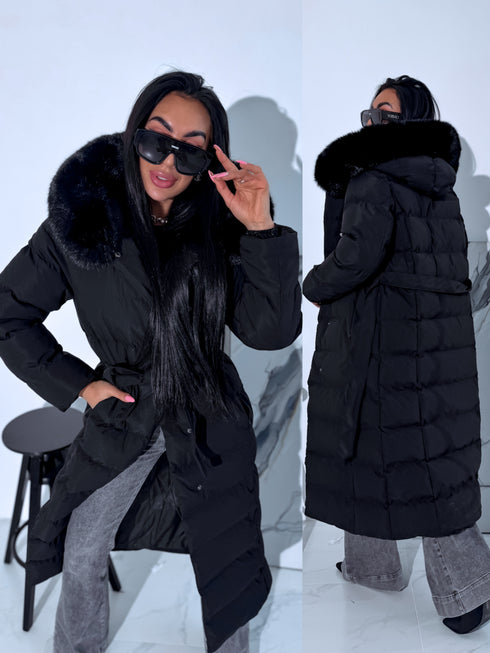 Ilgas viršutinis drabužis "CLIMATE ZONE" FC7529 - juoda IŠANKSTINIS UŽSAKYMAS