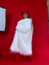 LUX artificial fur coat "ICY" LD05- white