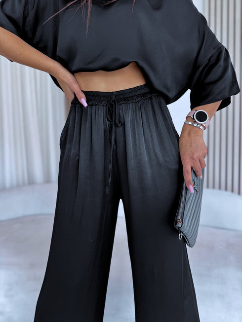 Pants "BURNING 5835" - BLACK