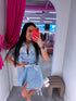 Denim dress "PEARL DENIM" TR0880 - LIGHT BLUE