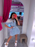 Denim dress "PEARL DENIM" TR0880 - LIGHT BLUE