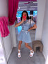 Denim dress "PEARL DENIM" TR0880 - LIGHT BLUE