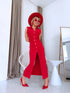 Dress with buttons "MAYA HS9612" - RED