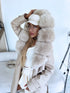 "PUDDING CV2184" leather-look trench coat - BEIGE PRE-ORDER