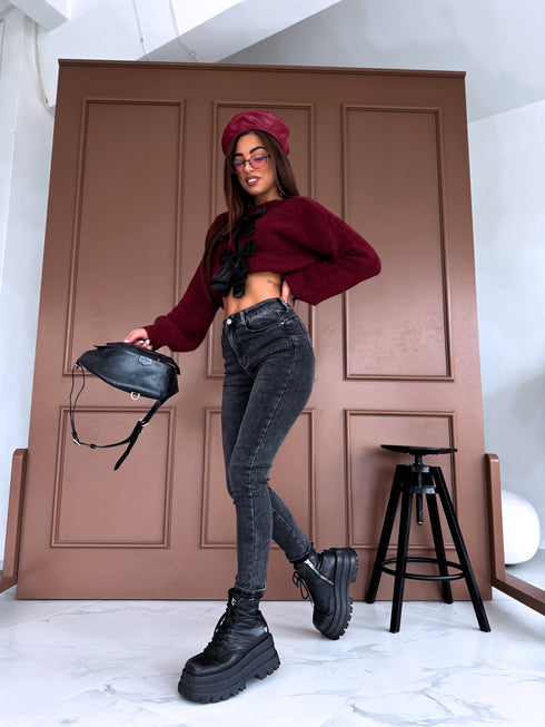 DARK GRAY jeans "BOSTON" HM5321-8