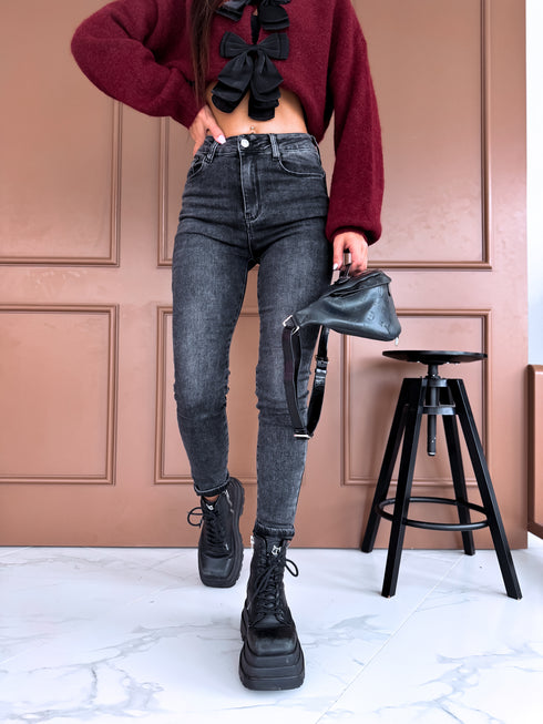 DARK GRAY jeans "BOSTON" HM5321-8