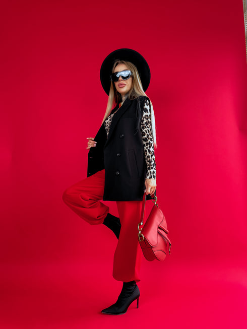 OVERSIZE striukė "SECURITY" - melna