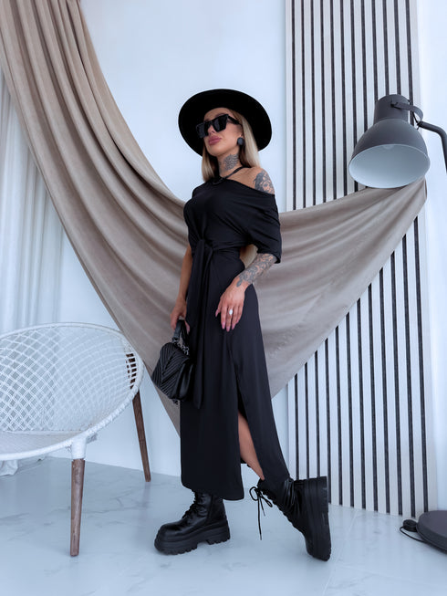 Dress "GENIUS VD1745" - BLACK