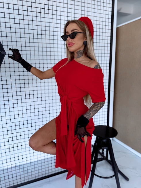 Dress "GENIUS VD1745" - RED