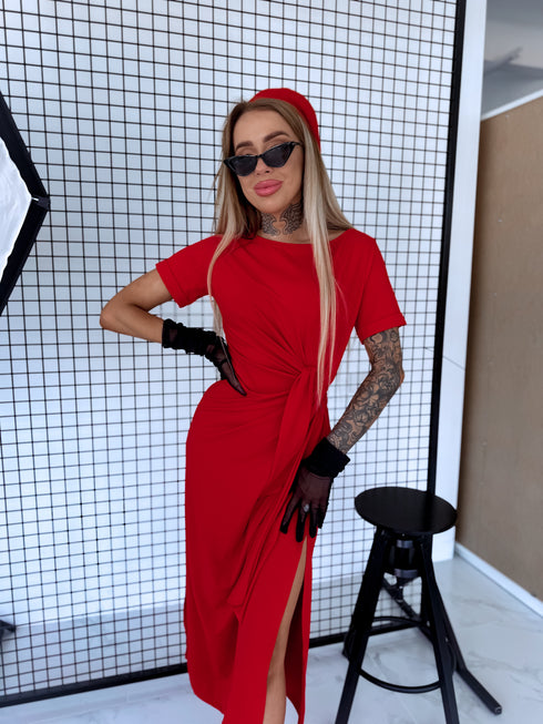 Dress "GENIUS VD1745" - RED