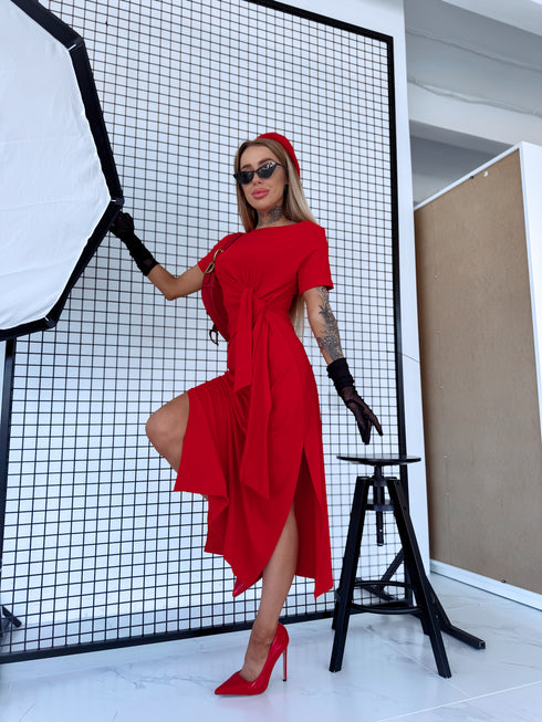 Dress "GENIUS VD1745" - RED