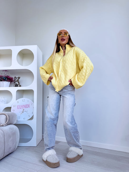 PĪNES raksta jaka "SUNLIGHT HA4472" - DZELTENA