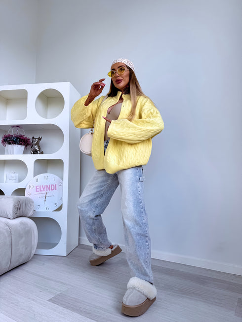 PĪNES raksta jaka "SUNLIGHT HA4472" - DZELTENA