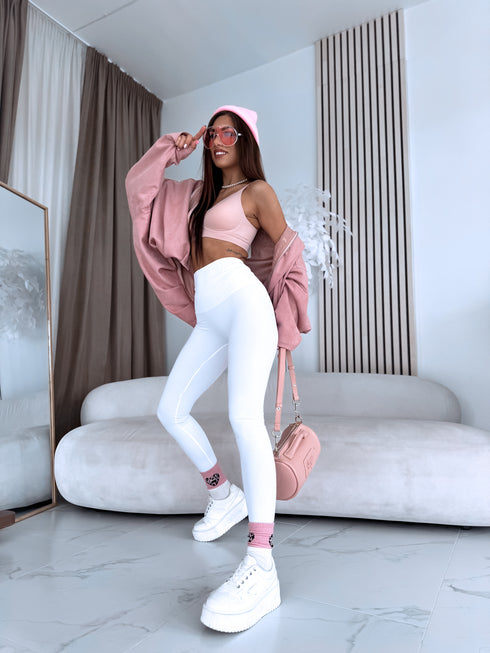 Slimming leggings with underwire 3286 - WHITE