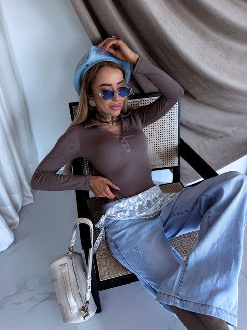 Bodysuit "AMBER FALL" RT118 – Cappuccino