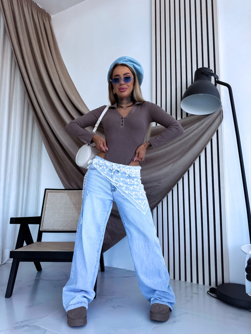 Bodysuit "AMBER FALL" RT118 – Cappuccino