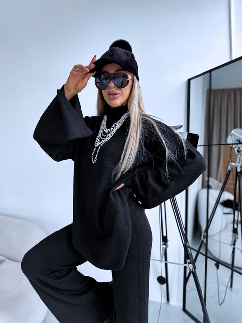 Set "WOOL DREAM" HA86 - BLACK