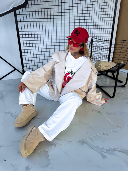 ONE SIZE jaka "MYSTIC CORE PU8020" - gaiši bēša