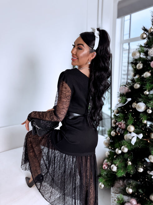 Adīta kleita "ICE QUEEN 55890" - MELNA