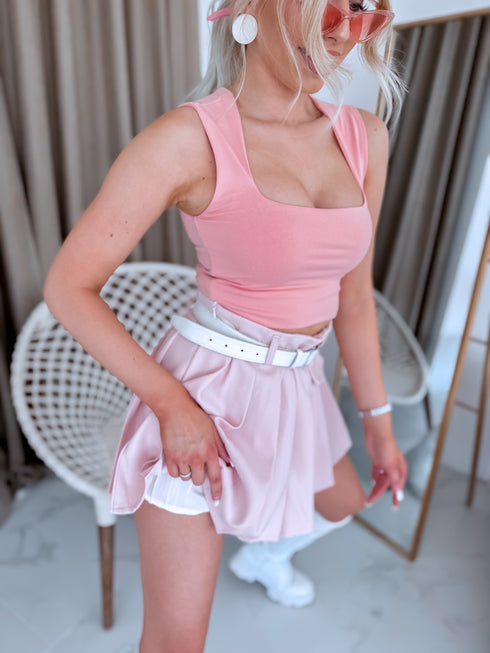 Кроп-топ "MAYBE VD85" - нежно розовый