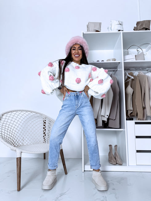 GAIŠI ZILAS mom fit džinsai HM303-1 "SMOKE"