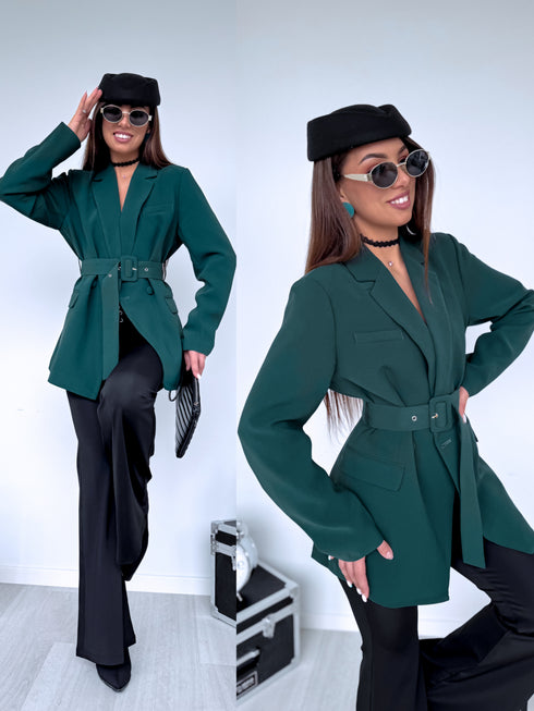 Blazer + Belt "REFRESH 1830" - EMERALD GREEN