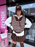 Elastic vest "ONLY YOU 8812" - CHOCO