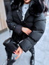 Puffy, short jacket "FUSION AD611" - BLACK