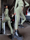 Slimming leggings with underwire 3286 - OLIVE GREEN