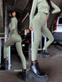 Slimming leggings with underwire 3286 - OLIVE GREEN