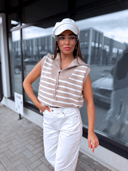 Elastic vest "ONLY YOU 8812" - Beige